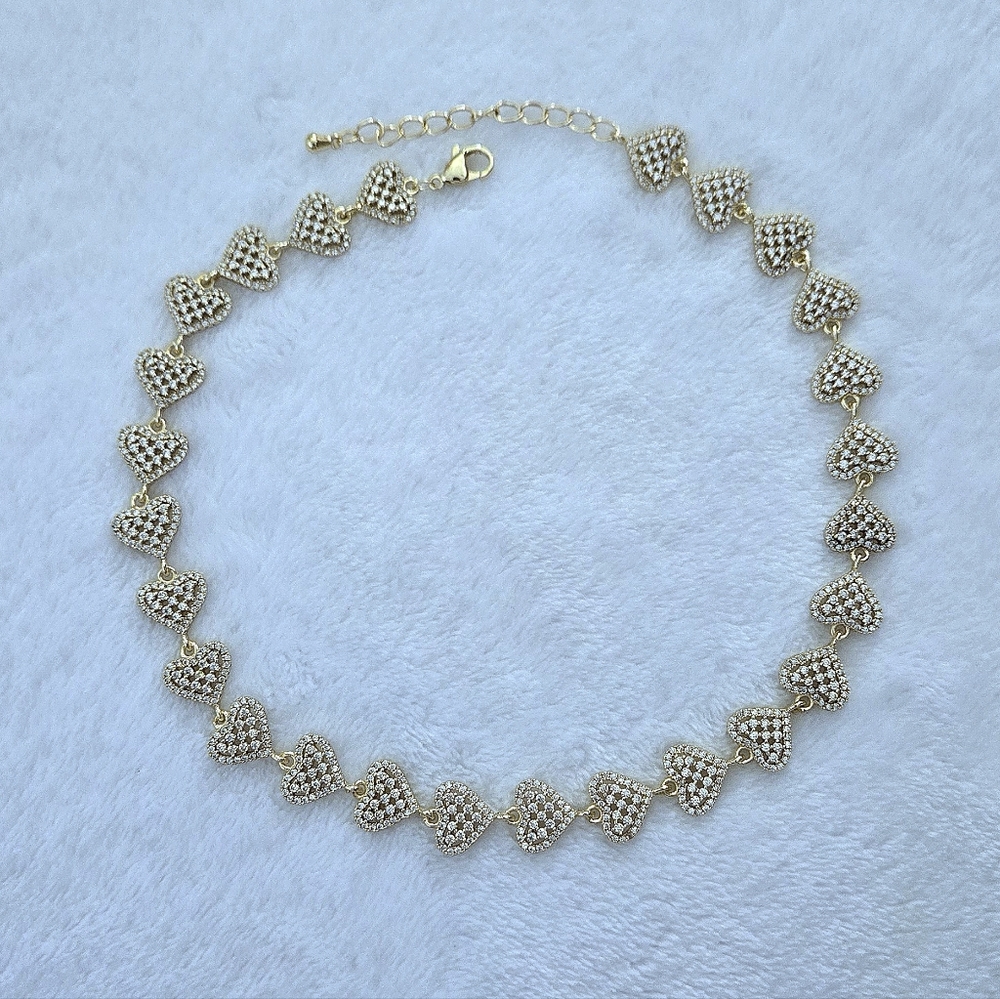Gemelli👭 "Rebecca" Gold Hearts💛 Necklace - NWT - Picture 12 of 16